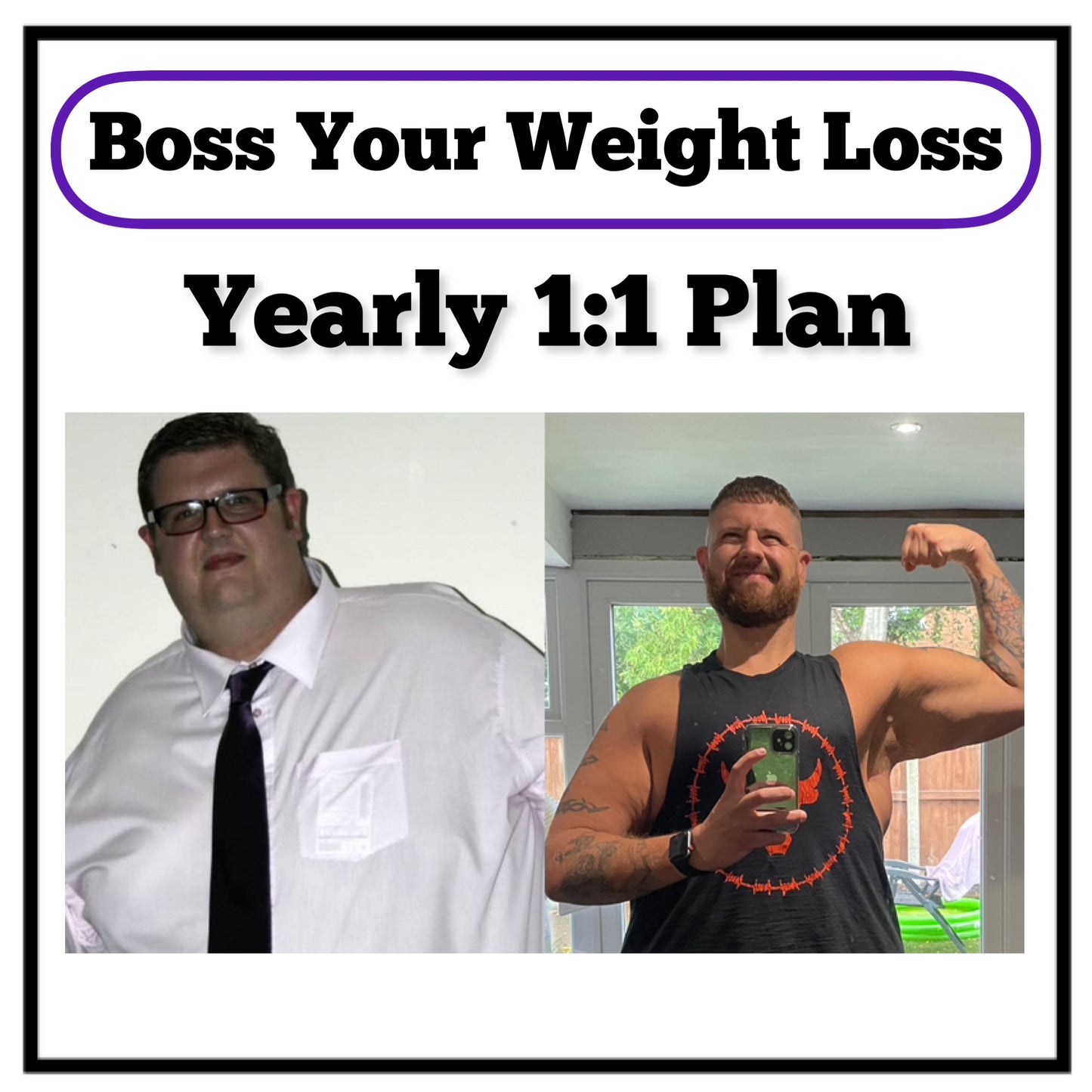 Boss Your Weight Loss 1:1 Plan (Community Included) Yearly Sign Up